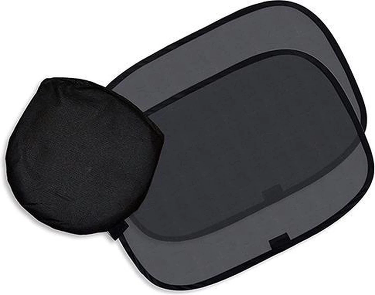 Merkloos Zonwering Auto - UV Protectie - Luxe Zonneschermen - Zijruit 2 Stuks - Zonnescherm Auto - Bescherm Uw Baby En Kinderen - Afbeelding 3