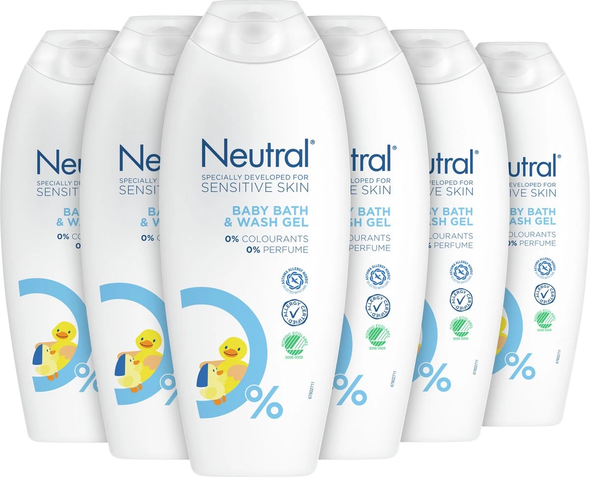 Neutral Baby Wasgel - Parfumvrij - 6 X 250 Ml - Afbeelding 5