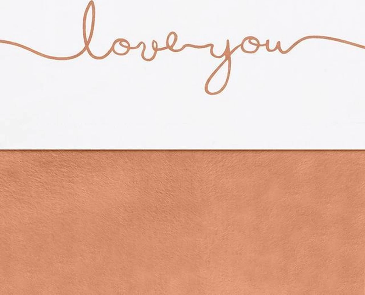 Jollein Baby Laken Ledikant 120x150cm Love You - Caramel
