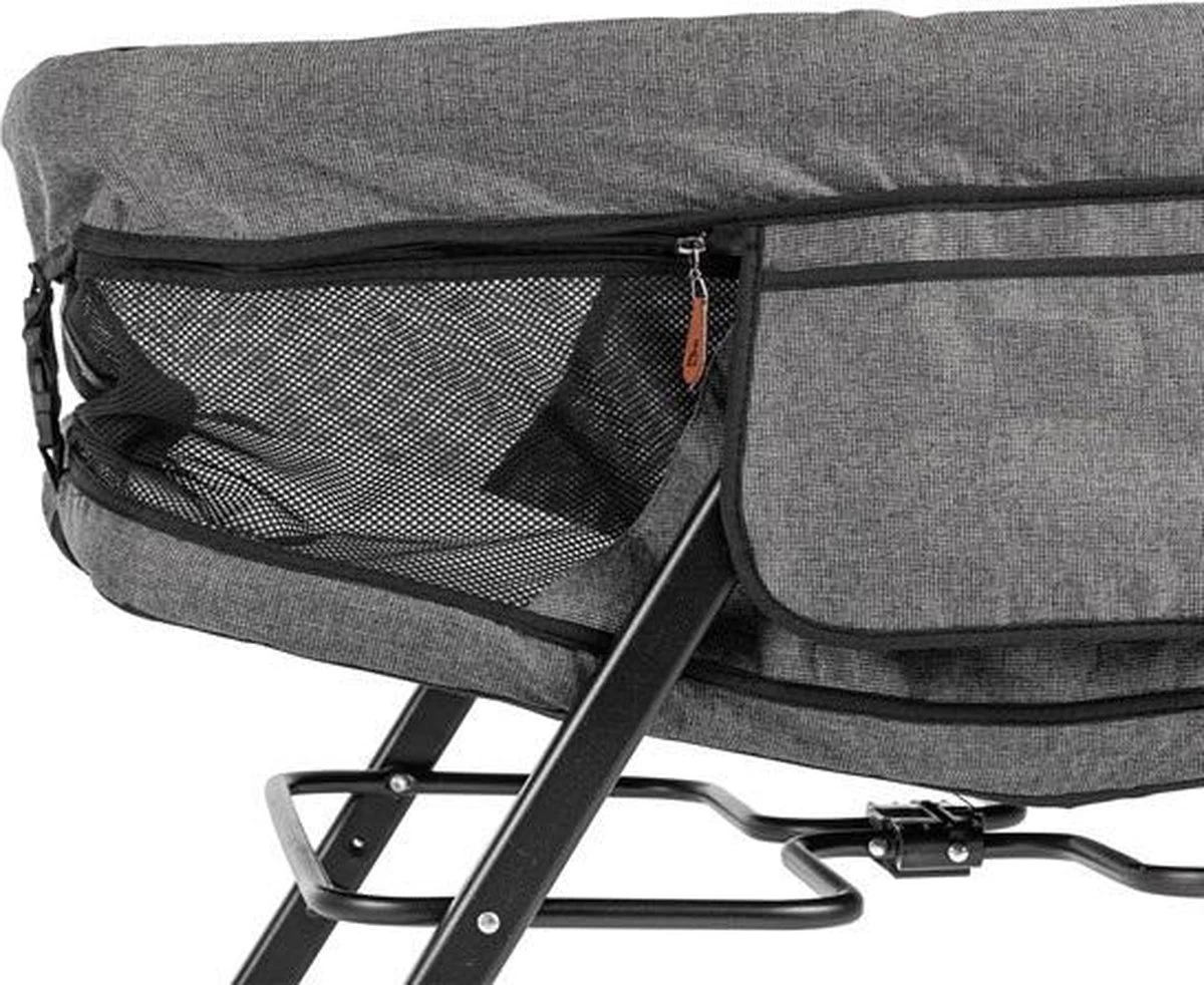 Hibaby Co-Sleeper - Essential Brown - Wieg Functie - Reisbedje - Inclusief Matras - Afbeelding 7