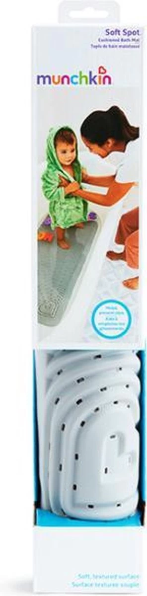 Munchkin Soft Spot Cushioned Badmat - Anti Slip Mat Voor In Bad - Grijs - Afbeelding 5