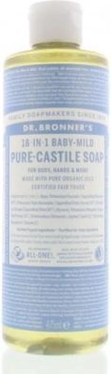 Dr. Bronner's Gel Baby Mild 18-in-1 Pure-Castile Soap - Afbeelding 7