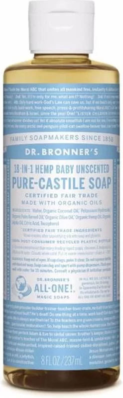 Dr. Bronner's Gel Baby Mild 18-in-1 Pure-Castile Soap