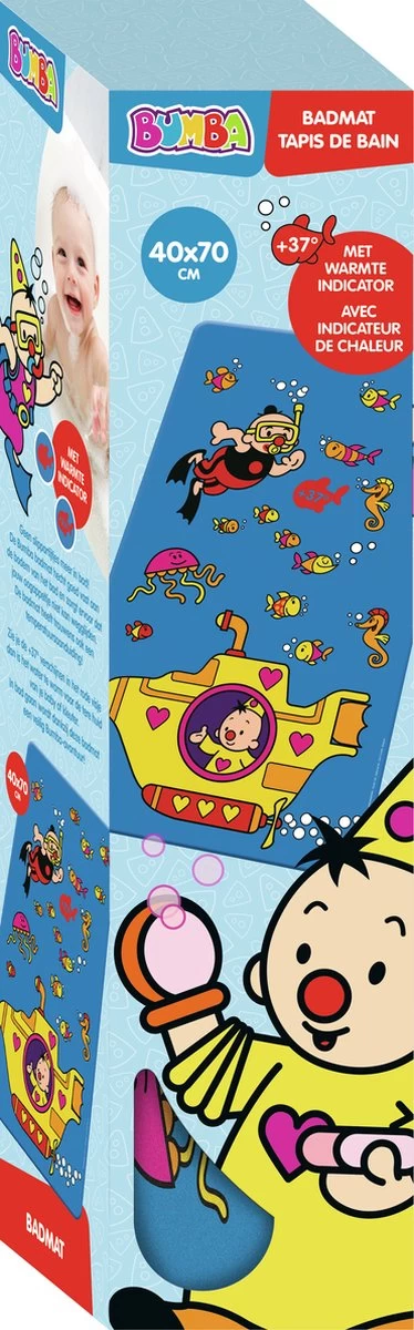 Bumba Badmat - Met Warmte Indicator - Antislip Met Zuignappen - Afbeelding 3