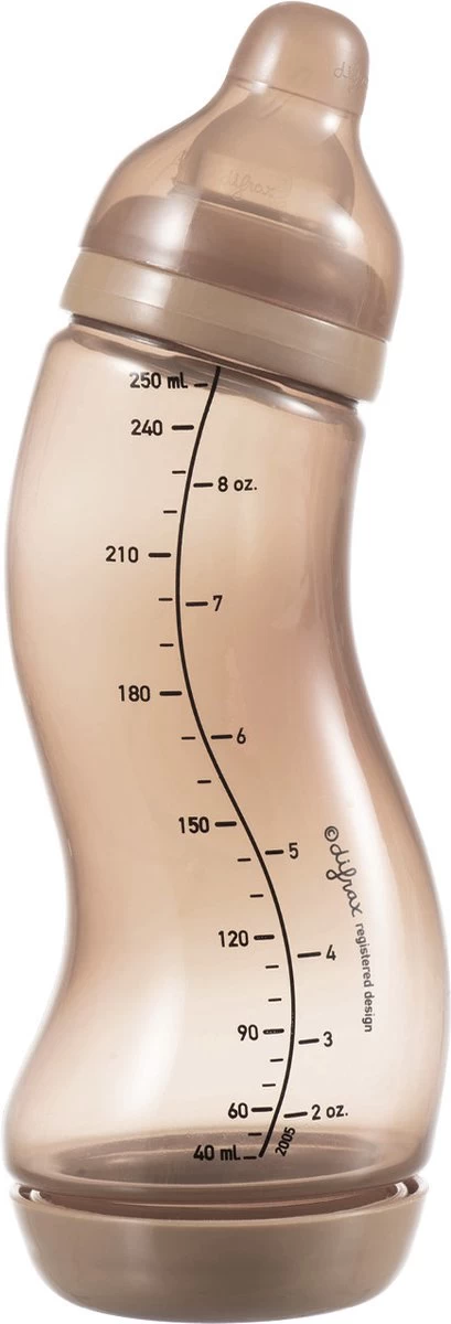 Difrax - S-Fles Natural - Babyfles Caramel - 0+ Maanden - 250ml - Afbeelding 4