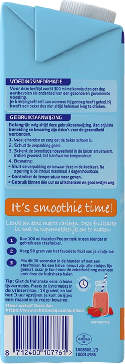 Nutrilon 5 Peutermelk Kant & Klaar - Van 2 Tot 3 Jaar - 4 X 1L - Afbeelding 11