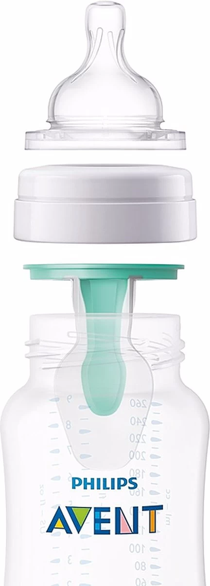 Philips Avent SCD809/01 Anti-Colic Combi Babyfles (125ml) + (260ml) Met AirFree Ventiel - Afbeelding 8