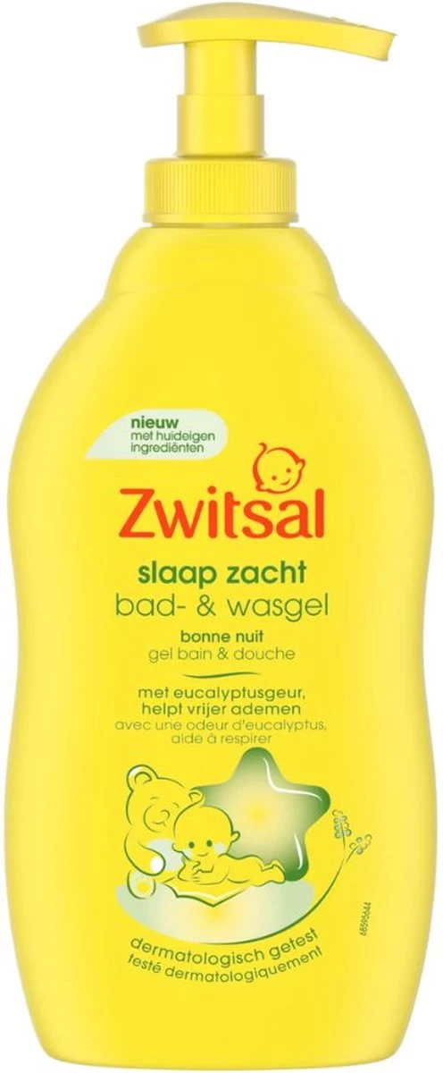 Zwitsal - Slaap Zacht - Bad & Wasgel - Eucalyptus - 400ml