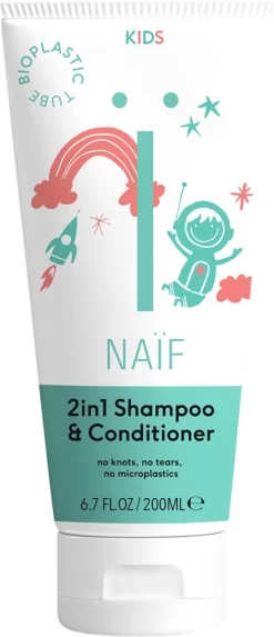 Naïf 2 In 1 Shampoo & Conditioner - Kids - 200ml - Met Natuurlijke Ingrediënten