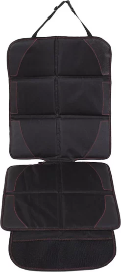 YONO Autostoel Beschermer Met Organizer - Hoes Bekleding Isofix Compatibel - Auto Accessoiers - Rugleuning Bescherming - Zwart