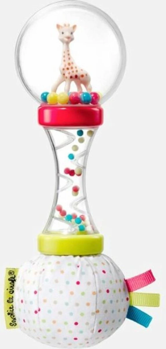 Sophie De Giraf - Rammelaar - Zachte Maracas - In Witte Geschenkdoos - Afbeelding 2
