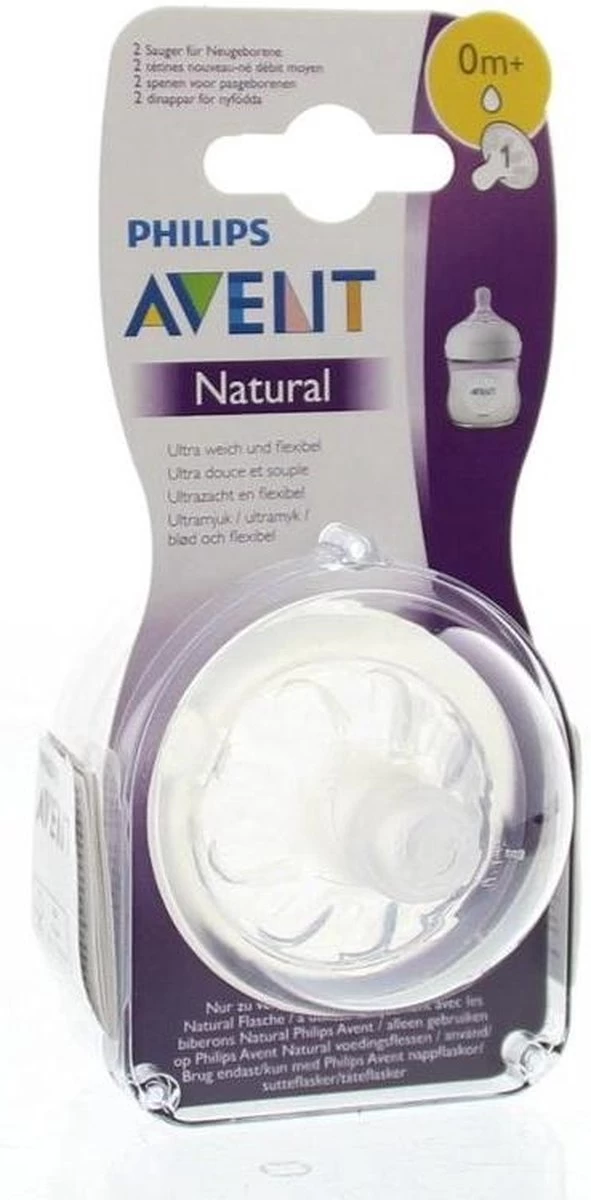 Philips Avent SCF041/27 Natural Speen - 0m+ - 2stuks - Afbeelding 9