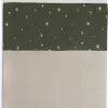 Jollein Baby Laken Wieg 75x100cm Stargaze - Leaf Green