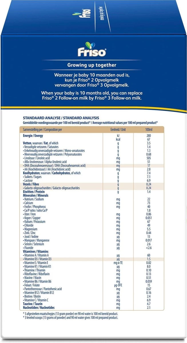 Friso 3 - Opvolgmelk - Vanaf 10 Maanden - 700g - Doos - Afbeelding 10