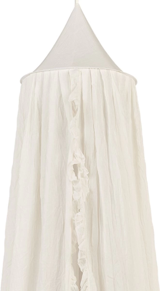 Jollein Baby Klamboe Vintage Ruffle 245cm - Ivory - Afbeelding 11