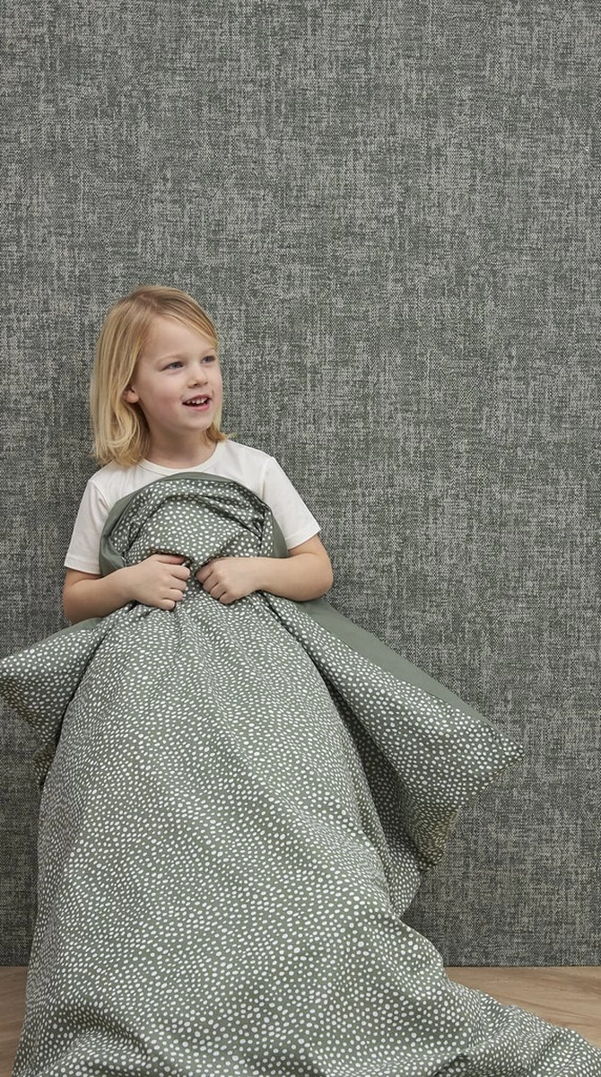 Meyco Cheetah/Uni Dekbedovertrek Peuter - Forest Green - 120x150cm - Afbeelding 5