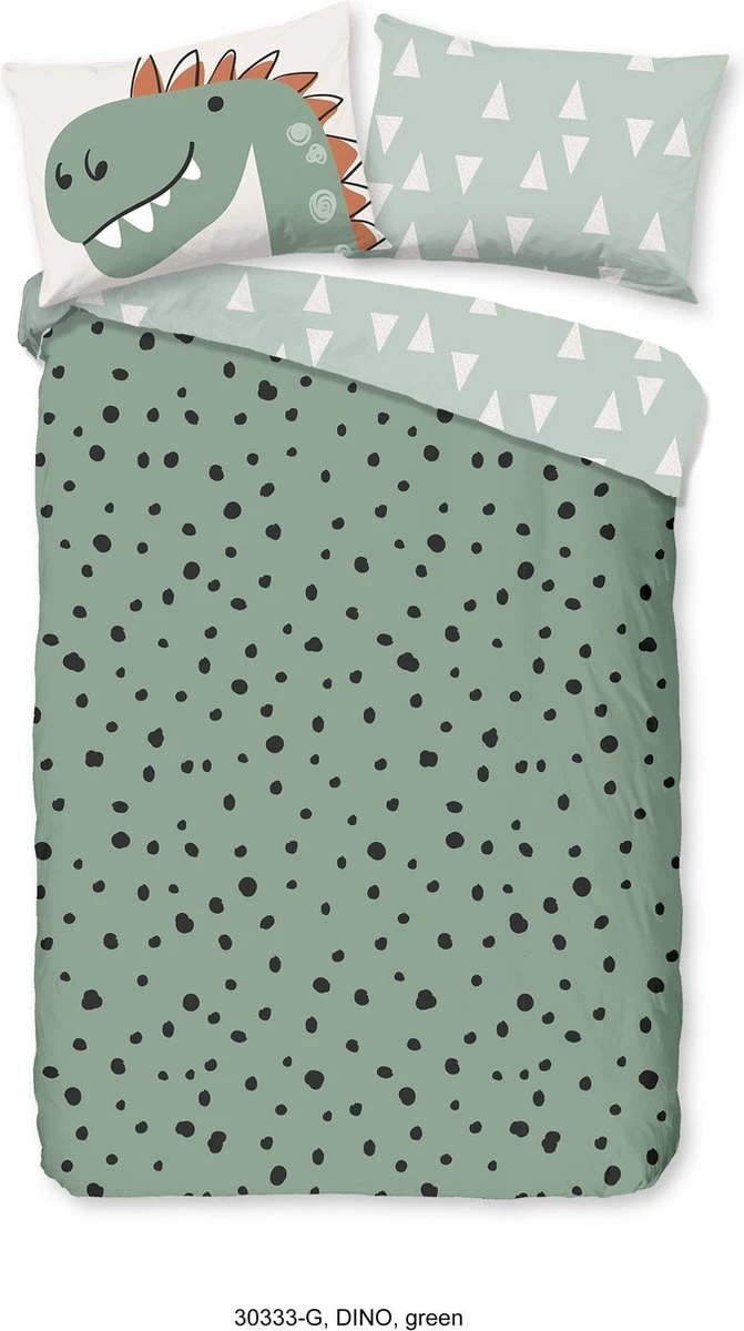 Good Morning Kids Dekbedovertrek Dino-Ledikant (100 X 135 Cm) - Afbeelding 5