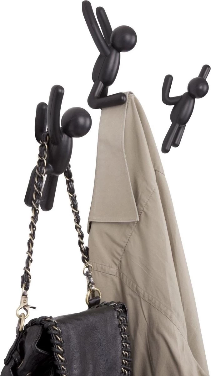 Umbra Kapstok Wandhaak - Buddy Set Van 3 - Zwart - Afbeelding 7