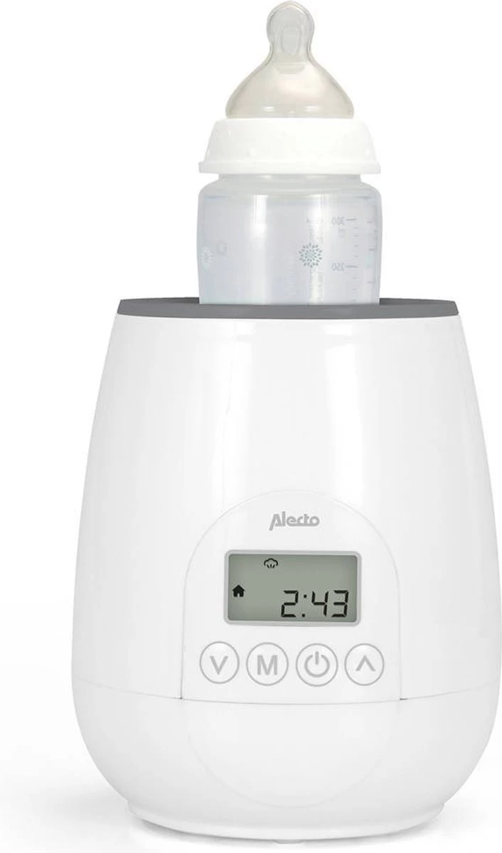 Alecto BW-700 - Snelle Digitale Flessenwarmer 500W Voor Opwarmen, Steriliseren En Ontdooien - Inclusief Stoomkap - Bediening Via Display - Wit - Afbeelding 5