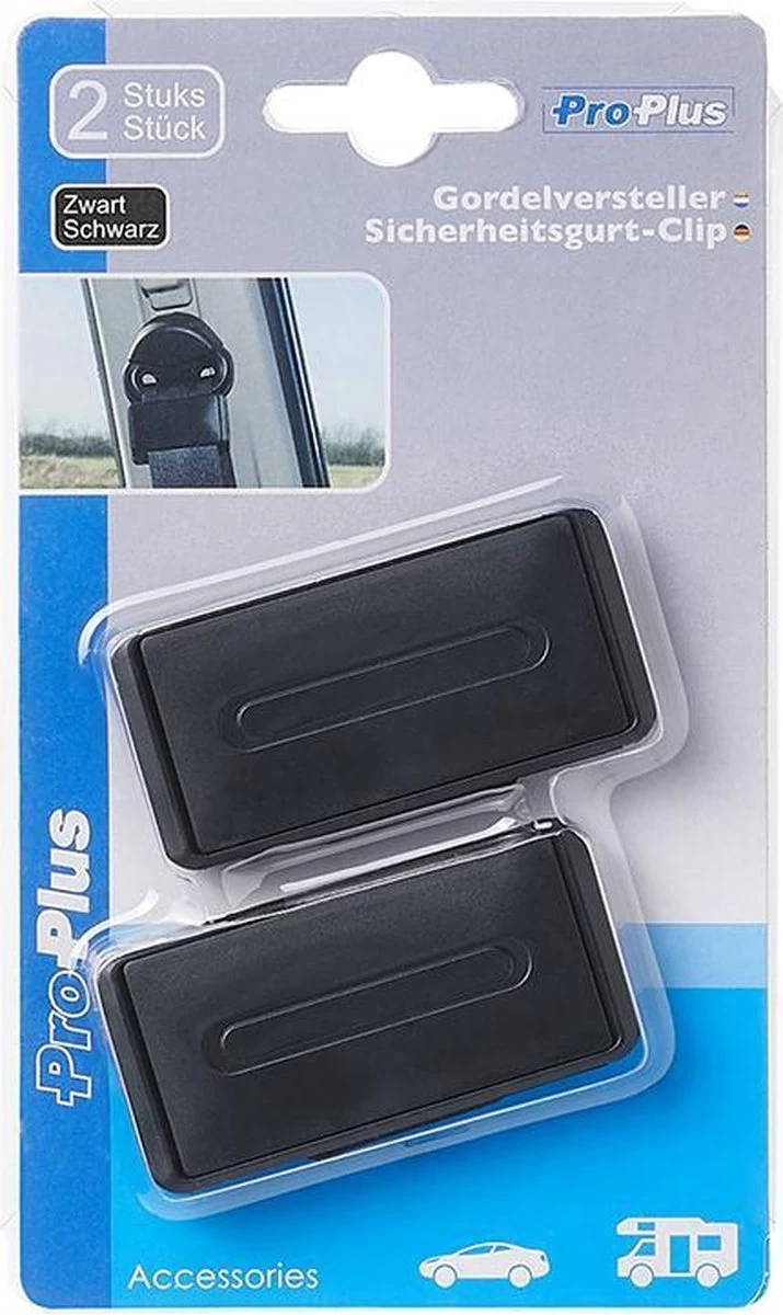 PROPLUS Pro Plus Gordelversteller - 7 X 4 X 2 Cm - Zwart - 2 Stuks - Afbeelding 3