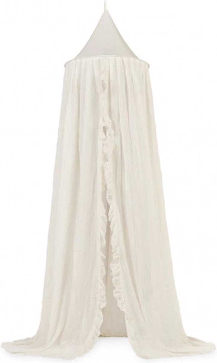 Jollein Baby Klamboe Vintage Ruffle 245cm - Ivory - Afbeelding 7