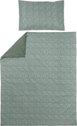 Meyco Cheetah/Uni Dekbedovertrek Peuter - Forest Green - 120x150cm