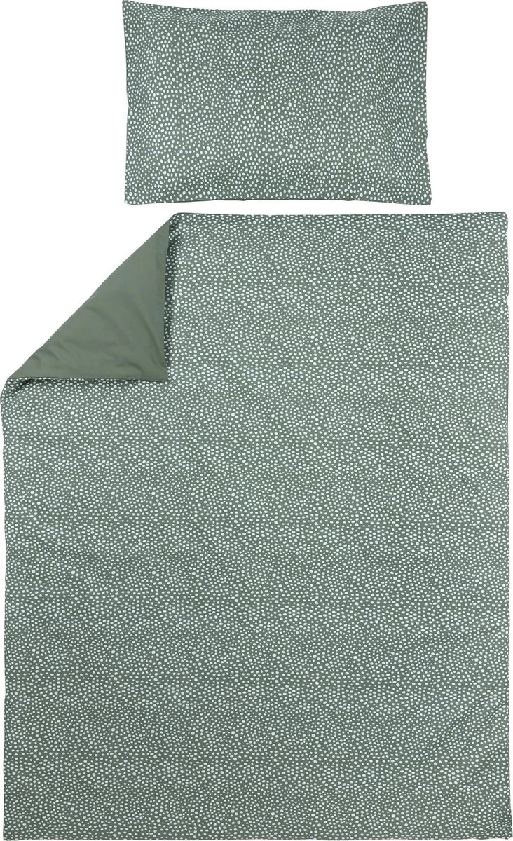 Meyco Cheetah/Uni Dekbedovertrek Peuter - Forest Green - 120x150cm