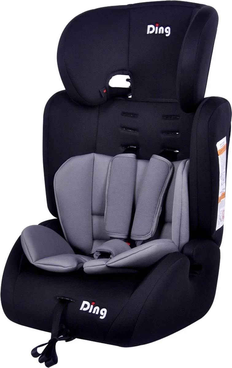 Ding Bas Autostoel - 9 Tot 36 Kg - Grijs - Autostoel Groep 1/2/3