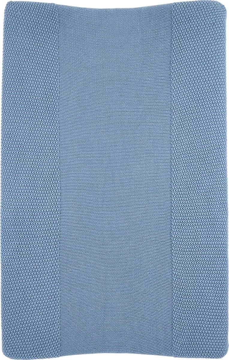Meyco Biologische Aankleedkussenhoes Mini Relief - Denim - 50x70 Cm - Afbeelding 3