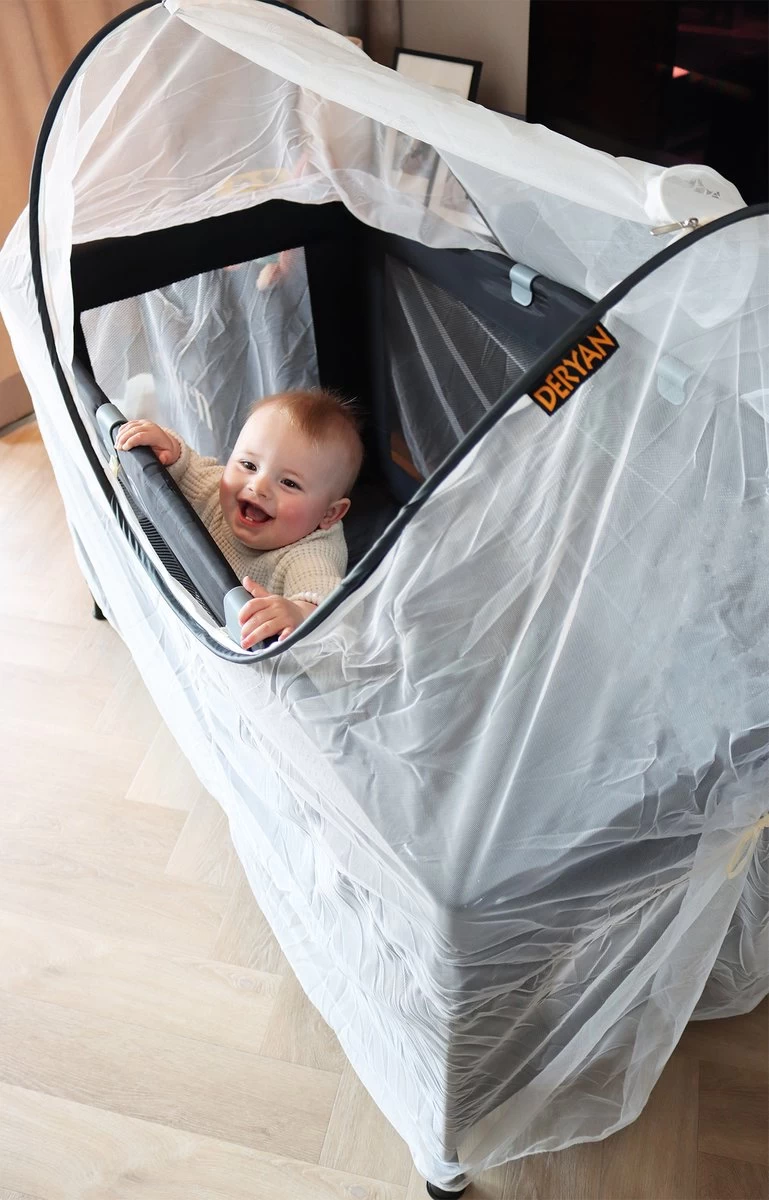 Deryan Luxe Klamboe Voor Campingbed - Klamboe Voor Ledikant - Babyklamboe - Universeel - Afbeelding 4