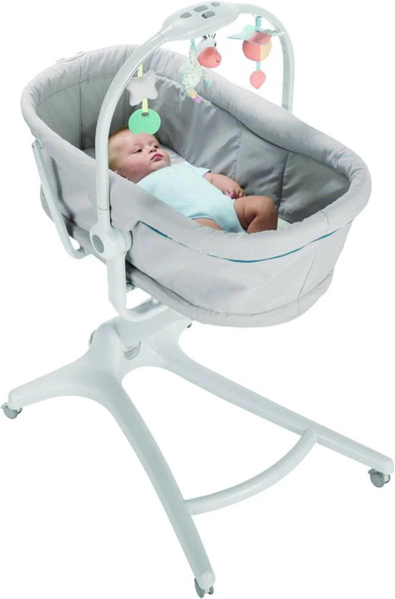 Chicco Baby Hug 4-in-1 Wieg - Met Speelboog - Babygym - Glacial - Afbeelding 5