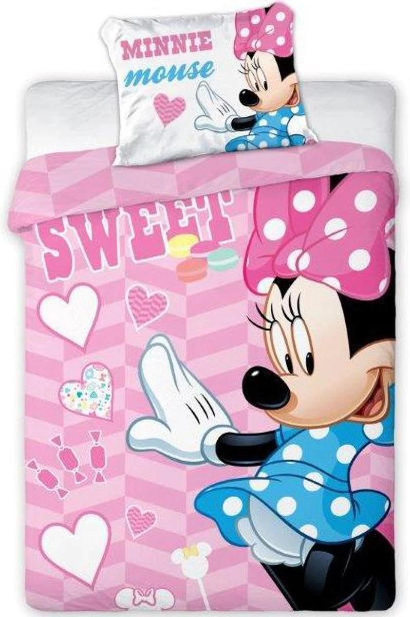 Baby Dekbedovertrekje Ledikant Dinsey's Minnie Mouse 100 X 135 Cm