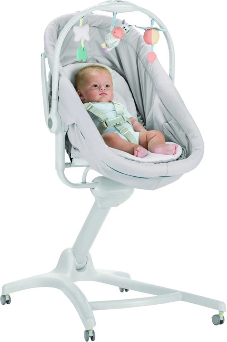 Chicco Baby Hug 4-in-1 Wieg - Met Speelboog - Babygym - Glacial - Afbeelding 13