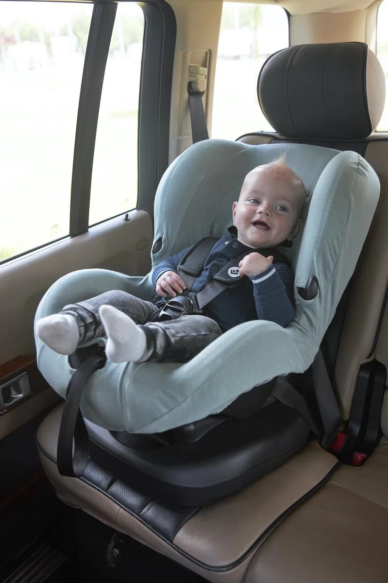 Meyco Autostoelhoes Basic Jersey - Stone Green - Groep 1 - Afbeelding 2