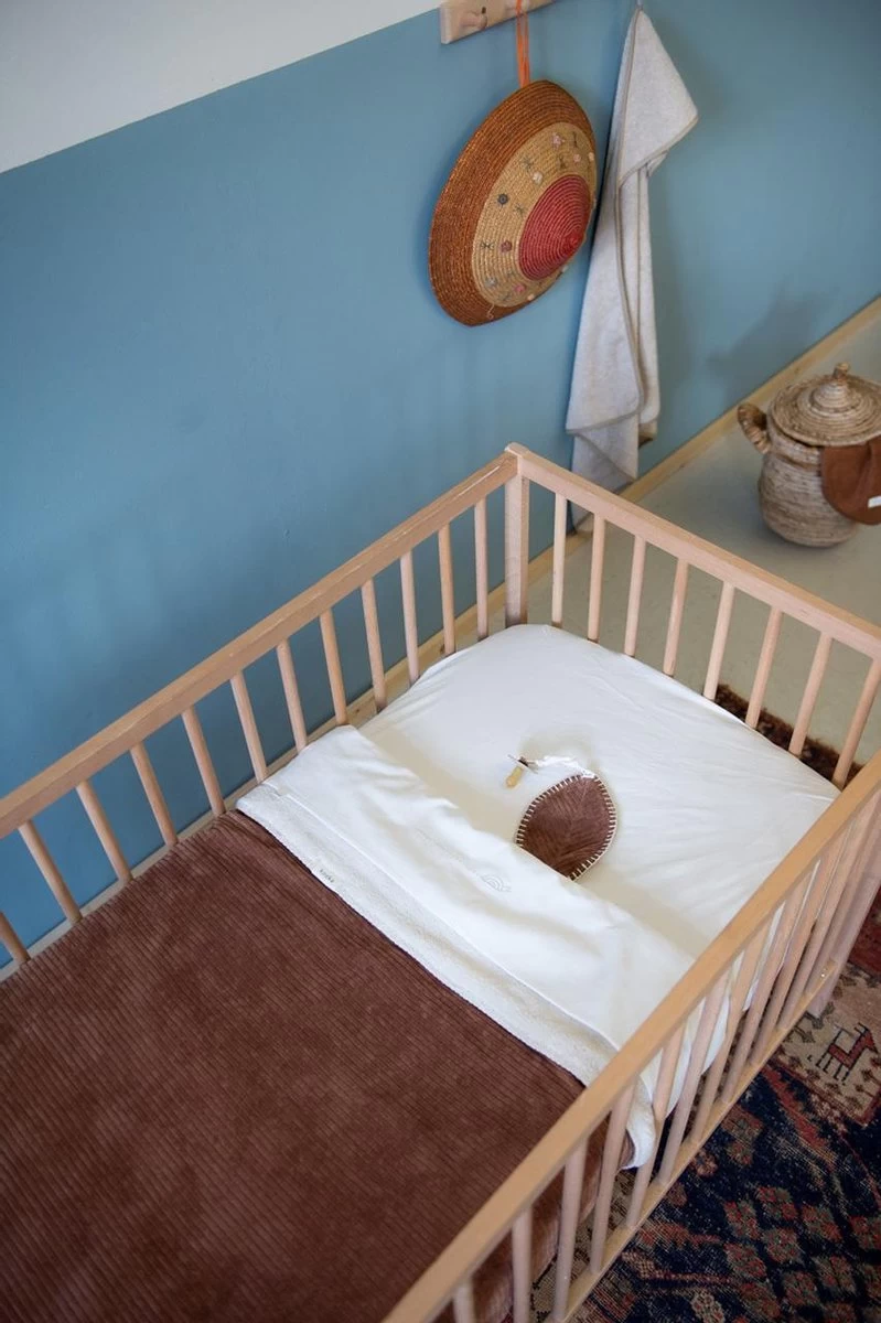 Koeka Baby Dekentje Wieg Teddy Vik - Bruin - 75x100cm - Afbeelding 7