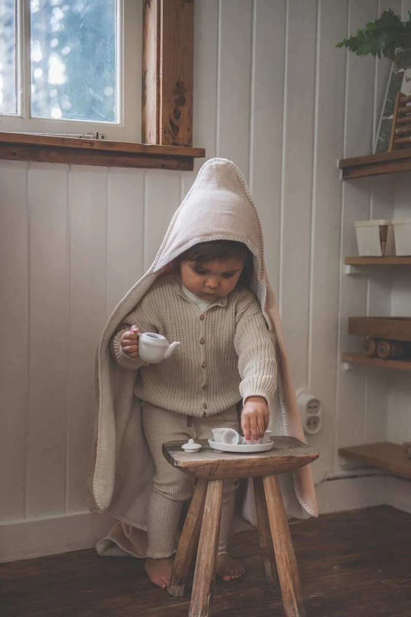 Koeka Omslagdoek Teddy Oddi - Roze - 100x100cm - Afbeelding 11