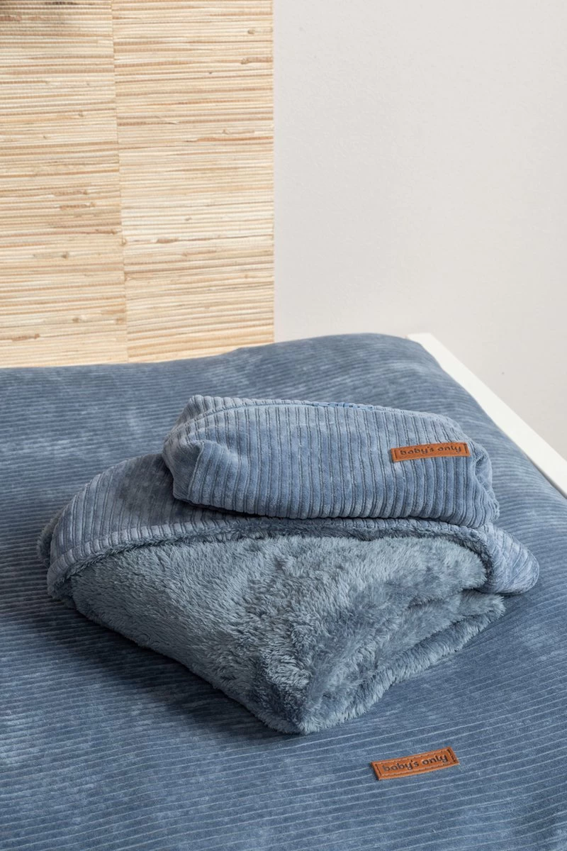 Baby's Only Wikkeldeken - Omslagdoek Baby Sense - Teddy Voering - Vintage Blue - 75x75 Cm - Geschikt Voor Drie- En Vijfpuntsgordel - Afbeelding 12