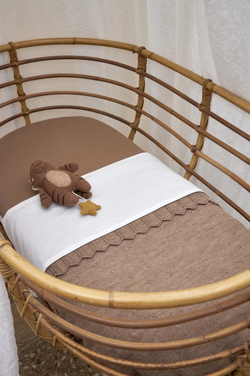 Meyco Uni Wieglaken - 2-pack - Offwhite - 75x100cm - Afbeelding 2