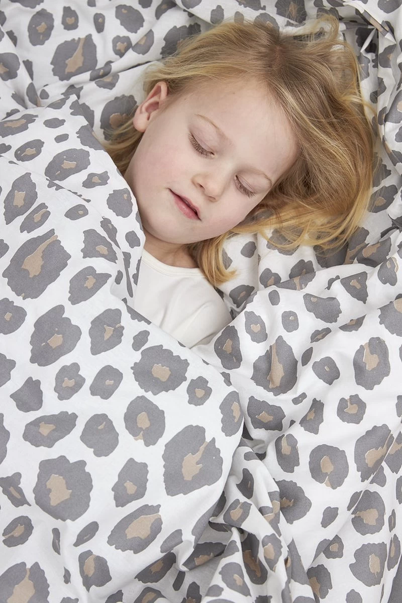 Meyco Panter Dekbedovertrek Ledikant - Neutral - 100x135cm - Afbeelding 4