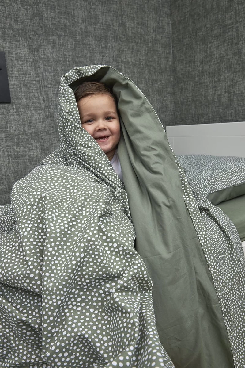 Meyco Cheetah/Uni Dekbedovertrek Peuter - Forest Green - 120x150cm - Afbeelding 4