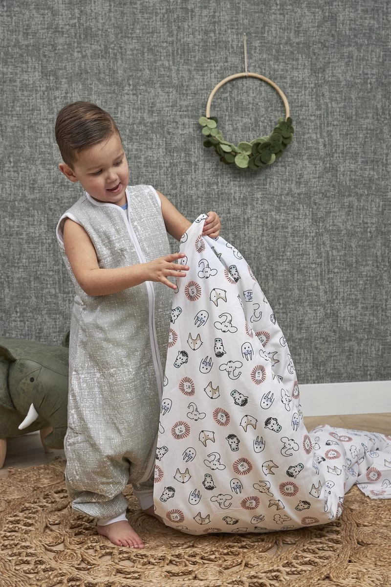 Meyco Animal Dekbedovertrek Peuter - 120x150 Cm - Afbeelding 2