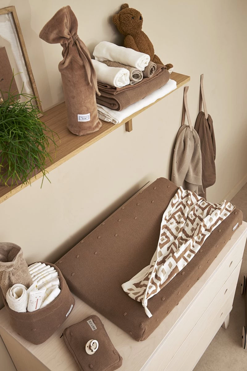 Meyco Mini Knots Commodemandje - Toffee - Small - Afbeelding 4