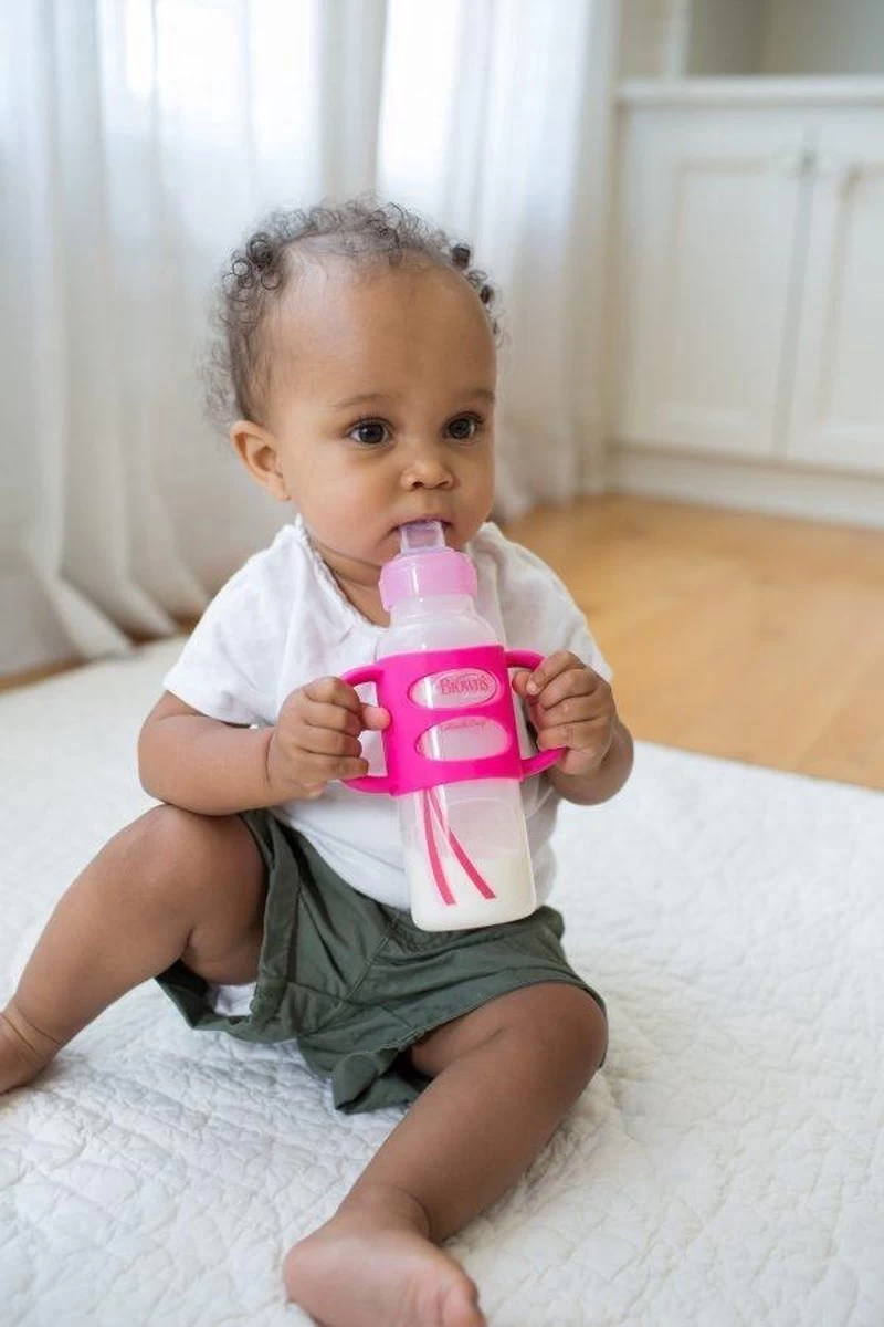 Dr. Brown's Siliconen Handvat Voor Standaardfles - Roze - Afbeelding 3