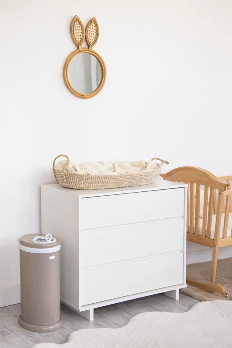 Ubbi® Ubbi Luieremmer - Taupe - Metaal - Geurloos - Afbeelding 2