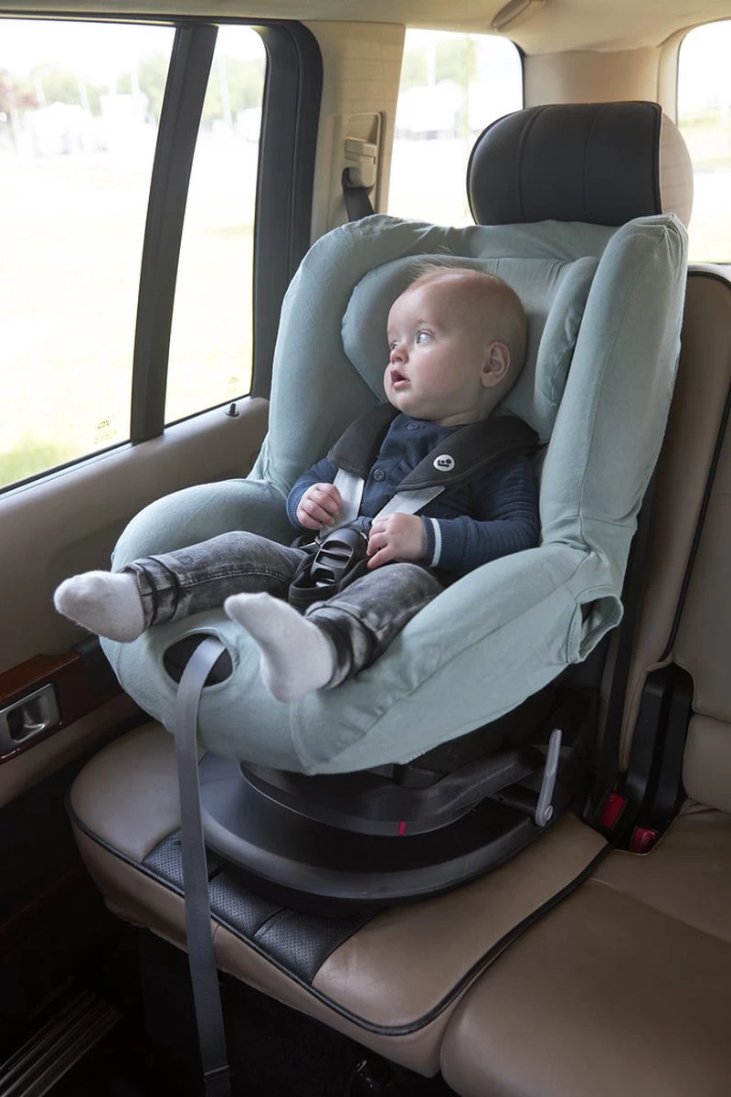 Meyco Autostoelhoes Basic Jersey - Stone Green - Groep 1 - Afbeelding 3