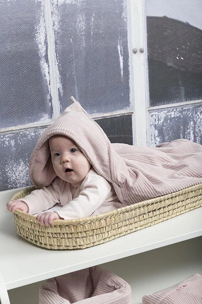 Baby's Only Wikkeldeken - Omslagdoek Baby Sense - Teddy Voering - Vintage Blue - 75x75 Cm - Geschikt Voor Drie- En Vijfpuntsgordel - Afbeelding 2