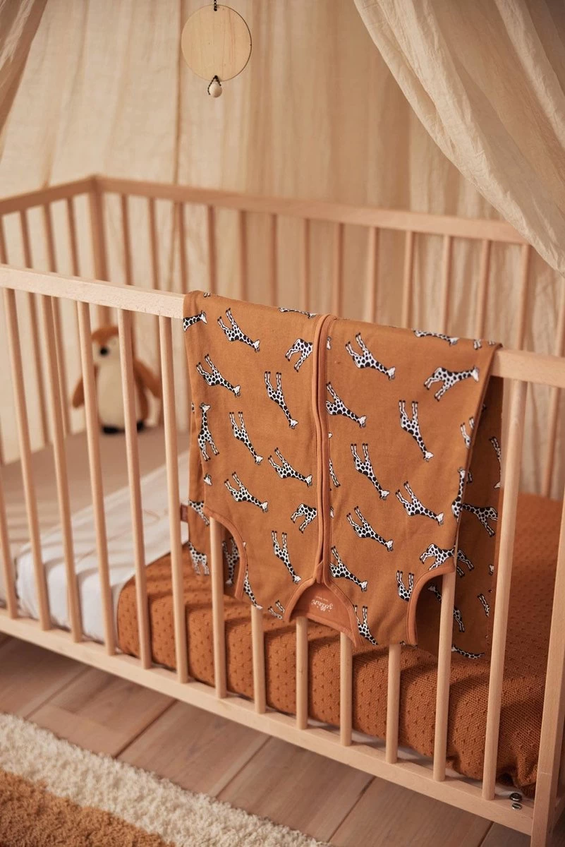 Jollein Baby Slaapzak Jersey 70cm Giraffe - Caramel - Afbeelding 5