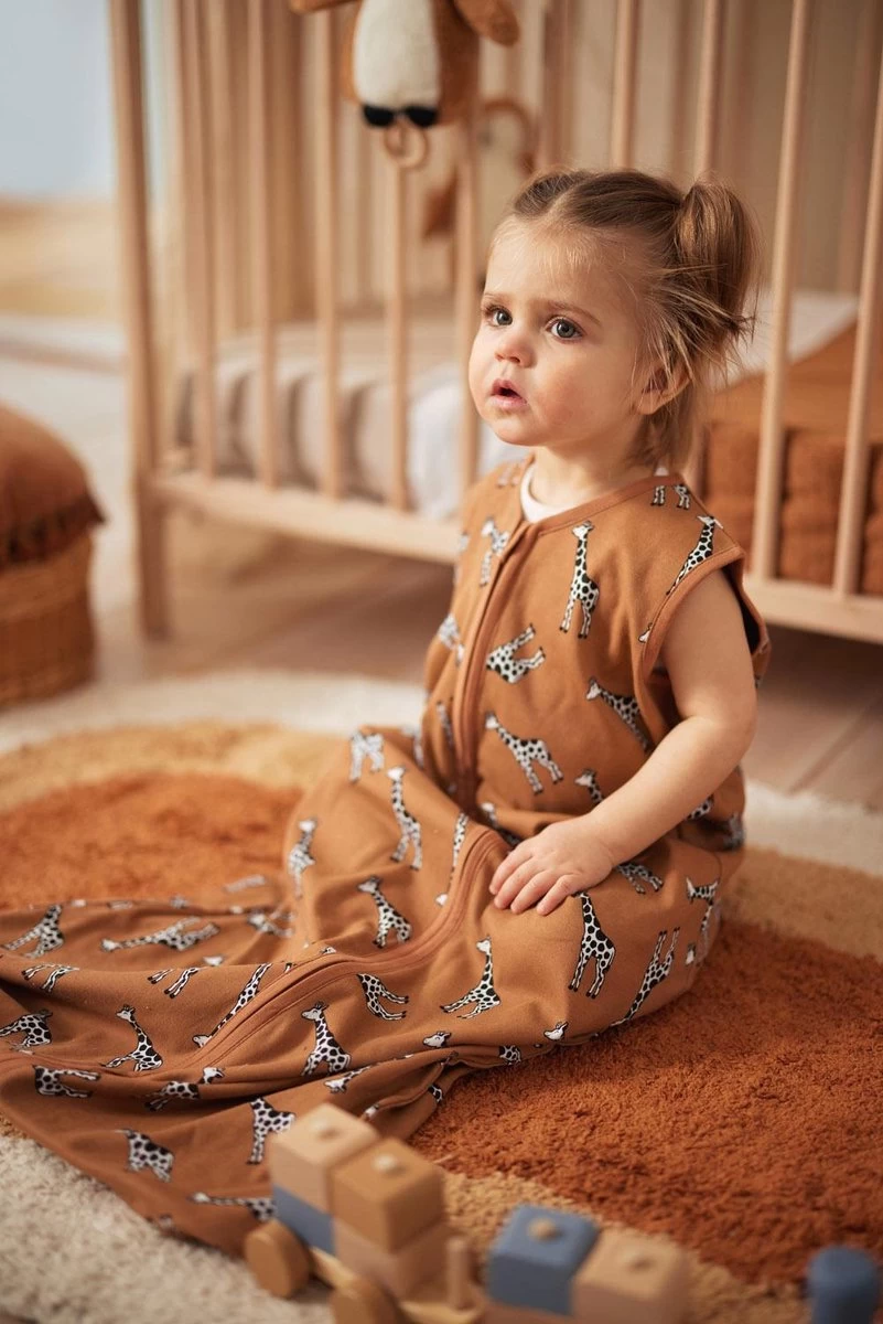 Jollein Baby Slaapzak Jersey 70cm Giraffe - Caramel - Afbeelding 6