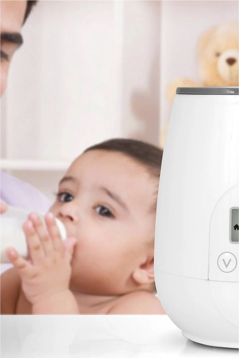 Alecto BW-700 - Snelle Digitale Flessenwarmer 500W Voor Opwarmen, Steriliseren En Ontdooien - Inclusief Stoomkap - Bediening Via Display - Wit - Afbeelding 9