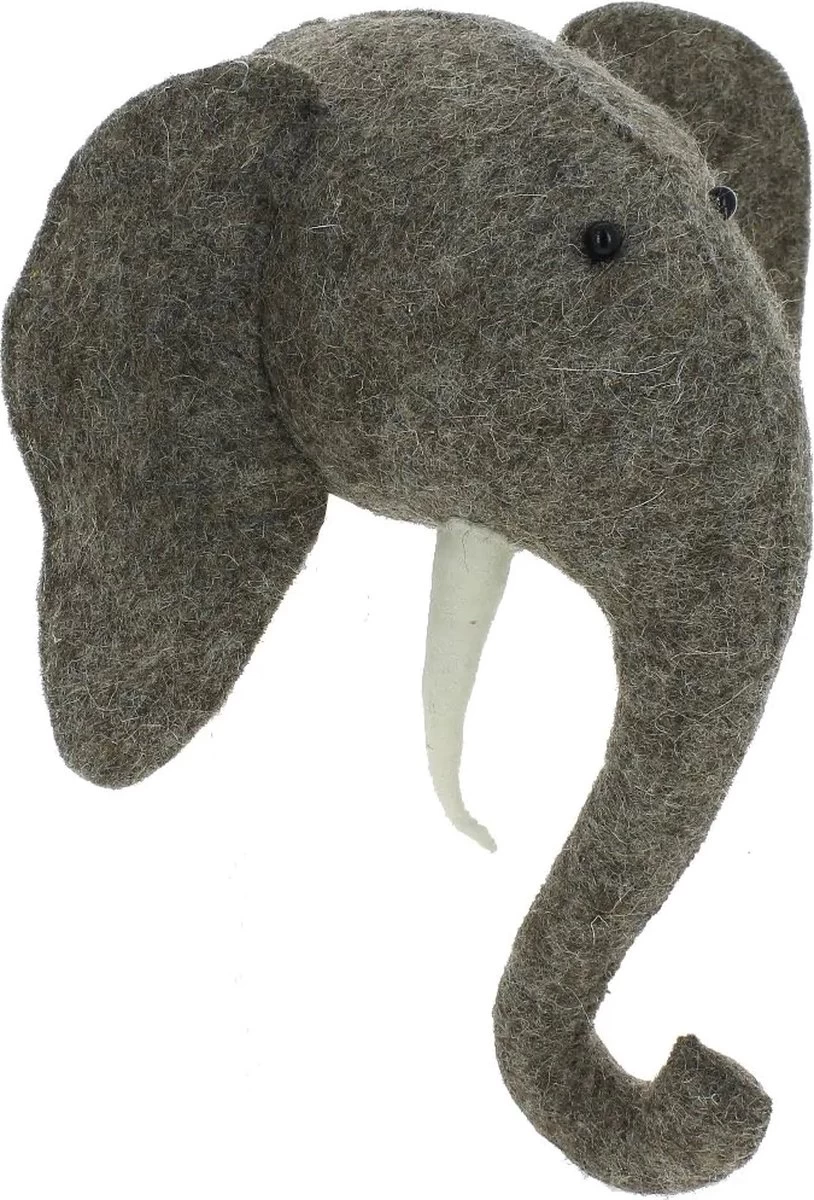 Fiona Walker England Animal Head | Mini Elephant Head | Wanddecoratie Mini Olifantenkop | Dierenkop Kinderkamer - Afbeelding 3